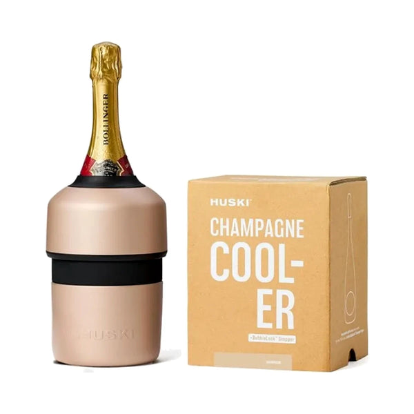 Huski insulated champagne cooler in champagne gold