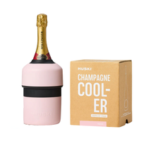 Thumbnail for Pink champagne cooler with Bollinger bottle and Huski packaging on a white background