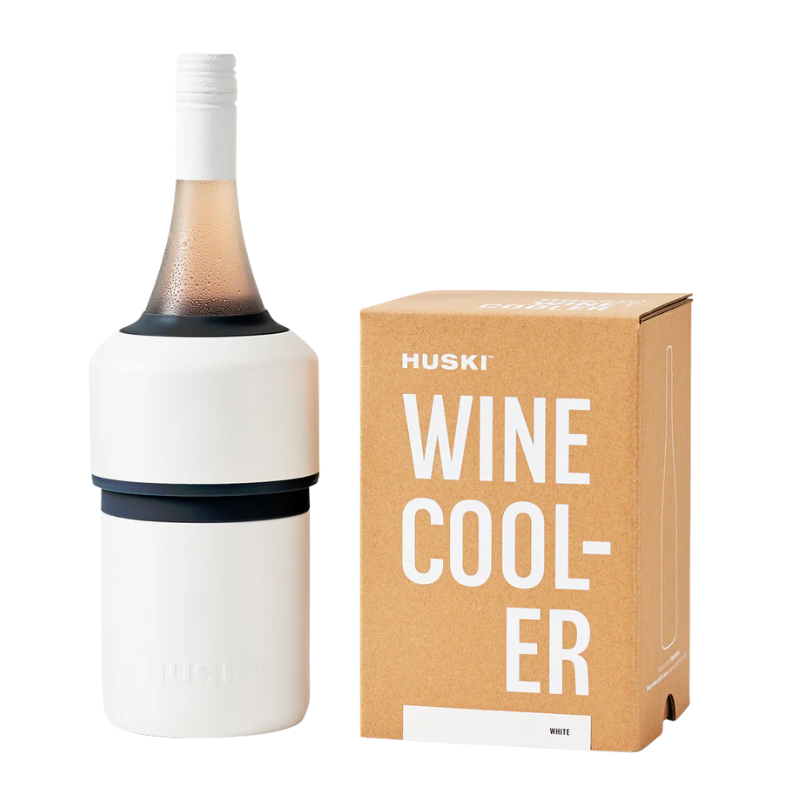HUSKI wine cooler with packaging on a white background
