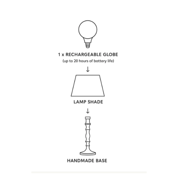 Luxe Ivory lamp Base