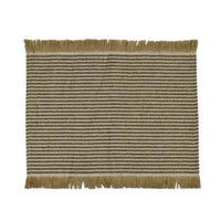 Thumbnail for Jai Jute Placemats - Black / White Stripe | House of Dudley