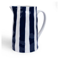 Thumbnail for Noss & Co Navy Stripe Jug Medium from House of Dudley