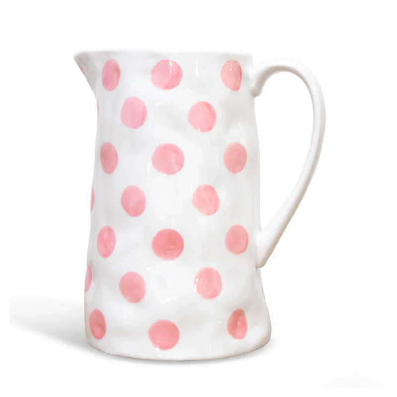 Jug - Pink Dots Medium