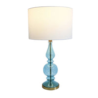 Thumbnail for Hampshire Sky Blue Glass Table Lamp