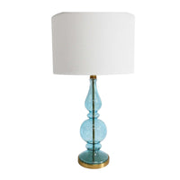 Thumbnail for Hampshire Sky Blue Glass Table Lamp