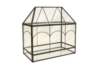 Thumbnail for Ianto wide black-framed glass house display box by Bloomingville, 25cm