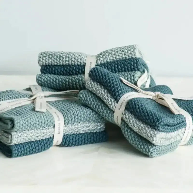 Lavette Teal Washcloths | House of Dudley