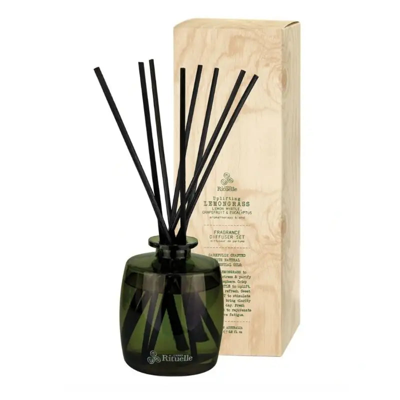 Lemongrass, Lemon Myrtle, Grapefruit & Eucalyptus Reed Diffuser – Calm Therapy by Urban Rituelle
