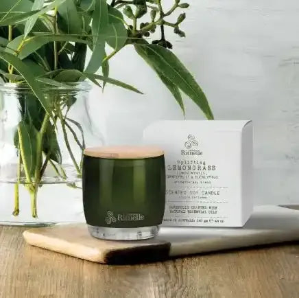 Lemongrass, Lemon Myrtle, Grapefruit & Eucalyptus - Scented Soy Candle - 400gm -Calm Therapy by Urban Rituelle – Create a calm ambience | House of Dudley