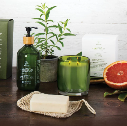 Lemongrass, Lemon Myrtle, Grapefruit & Eucalyptus - Scented Soy Candle - 400gm -Calm Therapy by Urban Rituelle