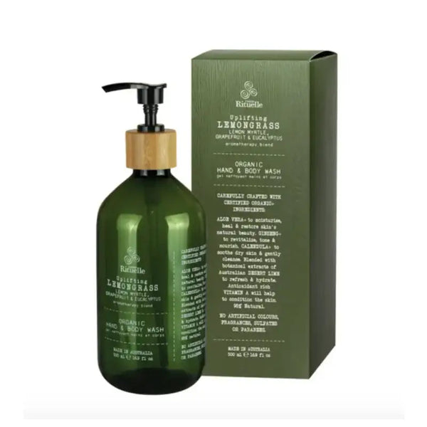 Lemongrass, Lemon Myrtle, Grapefruit & Eucalyptus - Organic Hand & Body Lotion- Calm Therapy by Urban Rituelle