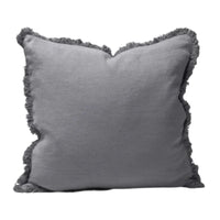 Thumbnail for Luca® Boho Linen Cushion - Slate