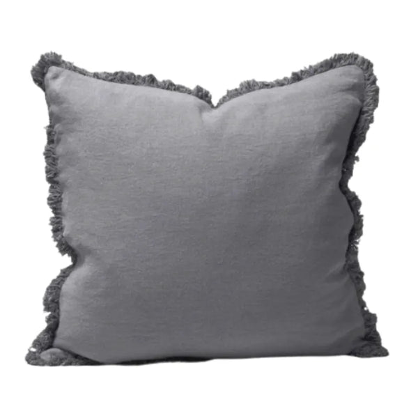 Luca® Boho Linen Cushion - Slate