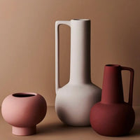 Thumbnail for Lucena Ceramic Vase – Crimson 22cm