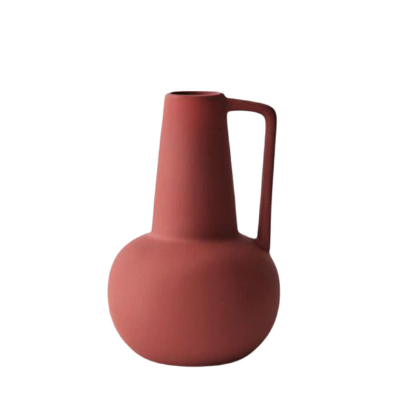Lucena Ceramic Vase – Crimson 22cm