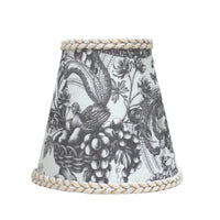 Thumbnail for Luxe & Beau Black Toile Braided Trim Lamp Shade – E14, 16.5cm