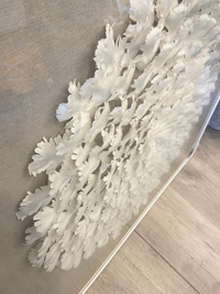 Thumbnail for Maple White Petal Wall Art, alternate view showing the depth of the layered petals