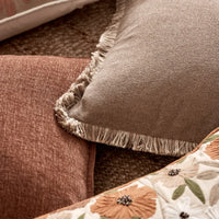Thumbnail for Margot Fringe Cushion – Truffle 50cm
