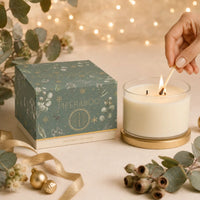 Thumbnail for Meeraboo Christmas Gold Lid Soy Candle – 330g