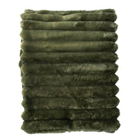 Thumbnail for Blanket Puffer Faux Fur Moss