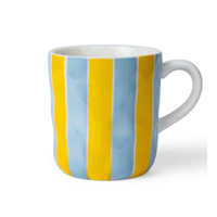 Thumbnail for Mug - Cornflower Blue and Yellow Stripe