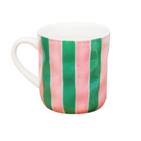 Thumbnail for Mug - Pink and Green Stripe