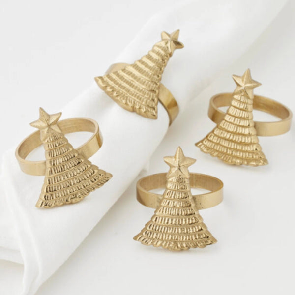 Enchanted Forest Christmas napkin rings, set of 4 – House of Dudley