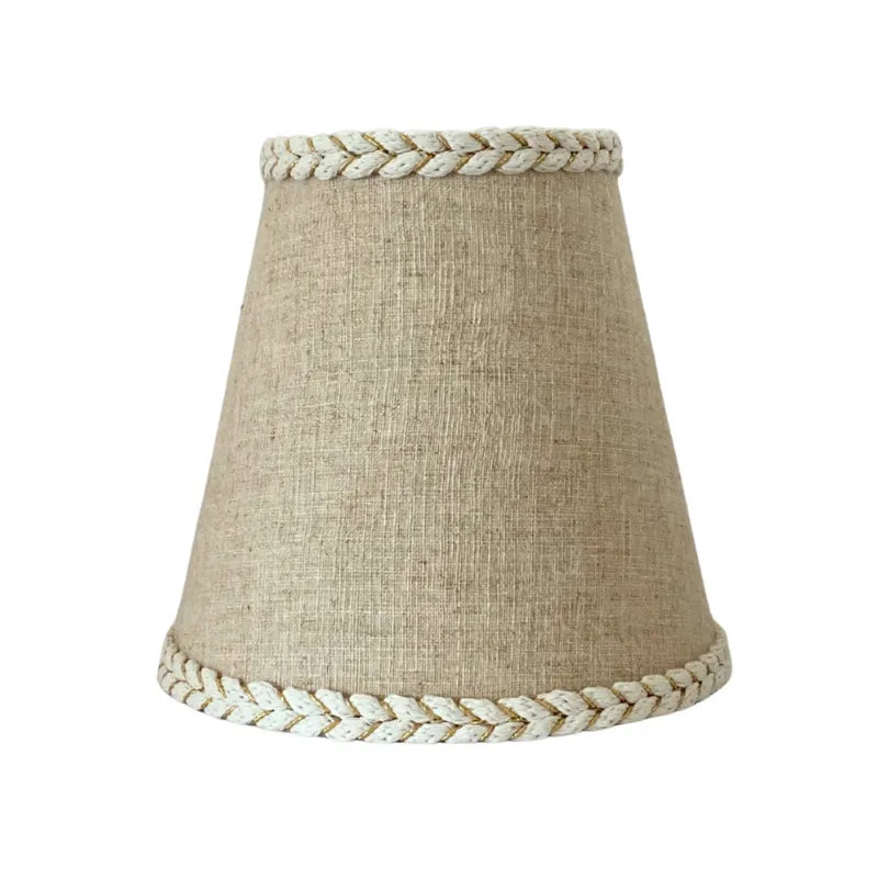 Natural Braided Trim Lamp Shade from House of Dudley