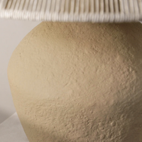Thumbnail for Ossu Table Lamp Sand - ceramic base texture