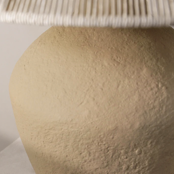Ossu Table Lamp Sand - ceramic base texture
