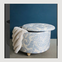 Thumbnail for Valencia storage ottoman shown open, with storage inside