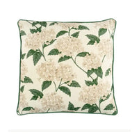 Thumbnail for Outdoor Green & Cream Hydrangea Cushion