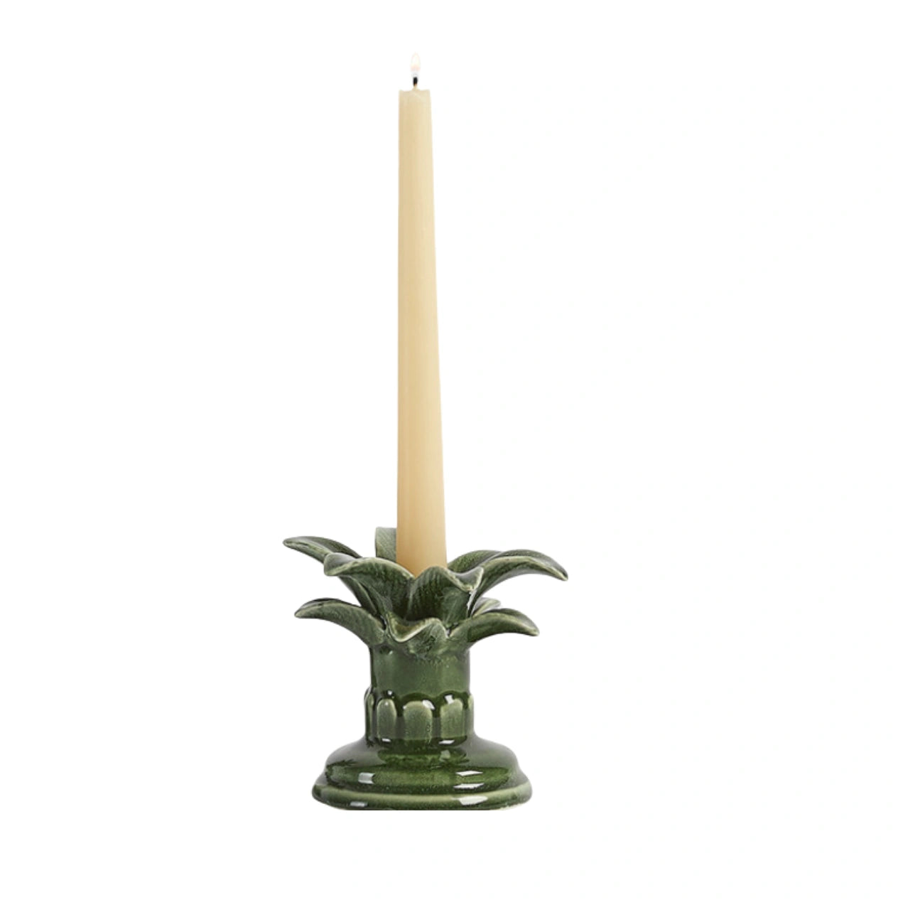 Palm Candlestick Holder – Green from House of Dudley