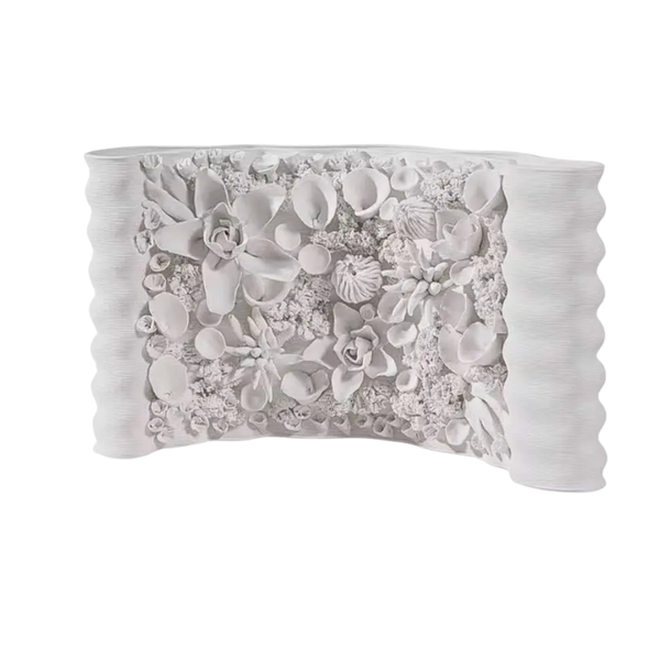 Petal Ceramic Vase - Handcrafted Wide