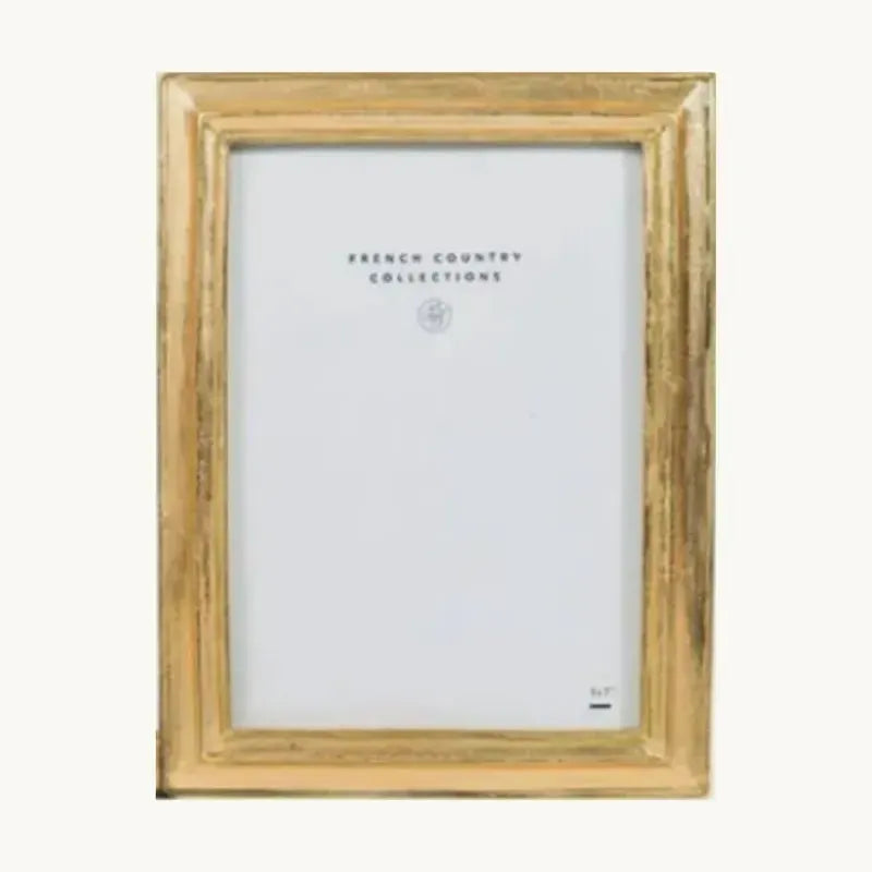 Bevelled photo frame in gold, 5x7