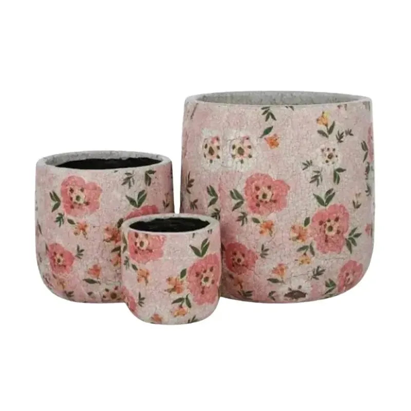 Pink Poppy Ceramic Pot – Large from House of Dudley