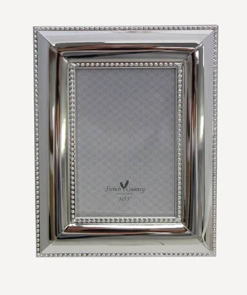 Silver pearl photo frame, 5 x 3.5 inch