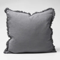Thumbnail for Luca® Boho Linen Cushion - Slate – High quality House of Dudley homewares