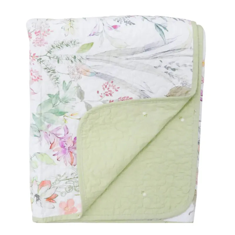 Native Florals Quilted Bedspread – Large from House of Dudley