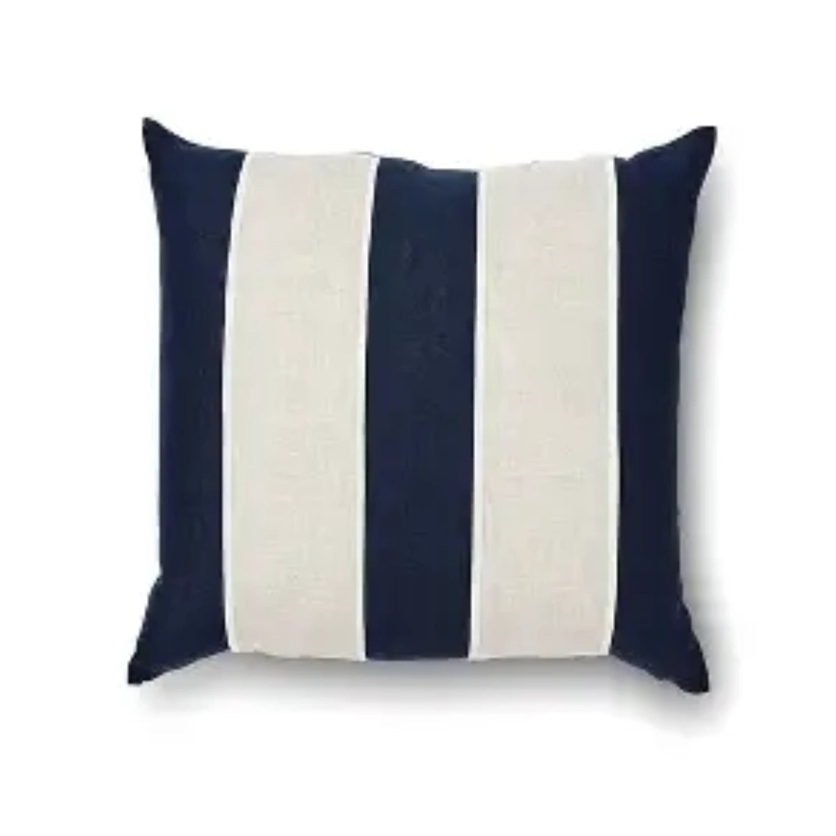 Riley NNavy / Linen Patch Cushion from House of Dudley
