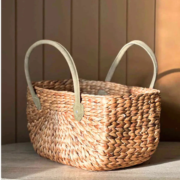 Robert Gordon Harvest Basket sage large – ceramic woven basket gift Australia – House of Dudley Adelaide