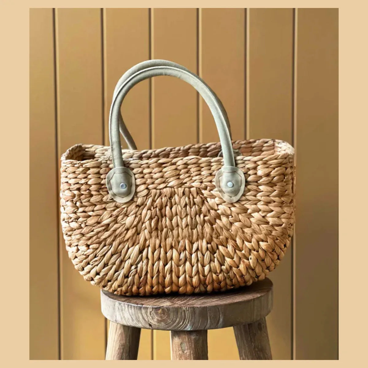 Robert Gordon Harvest Basket sage small – ceramic woven basket gift Australia – House of Dudley Adelaide