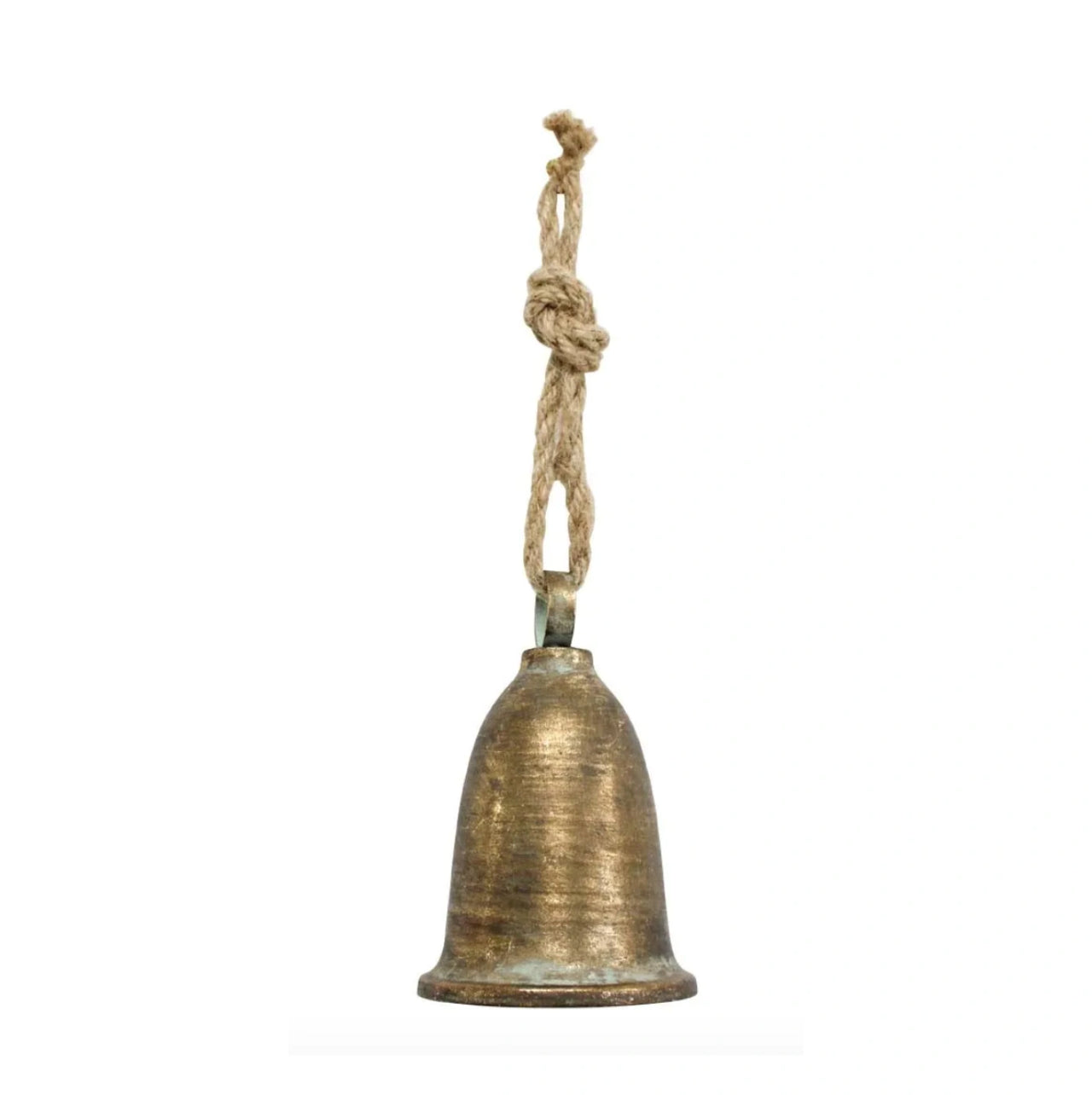 Rustic Hanging Bell – Antique Gold