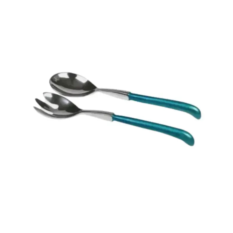 Aqua pistol handle salad servers set of two – House of Dudley Adelaide boutique homewares and gifts