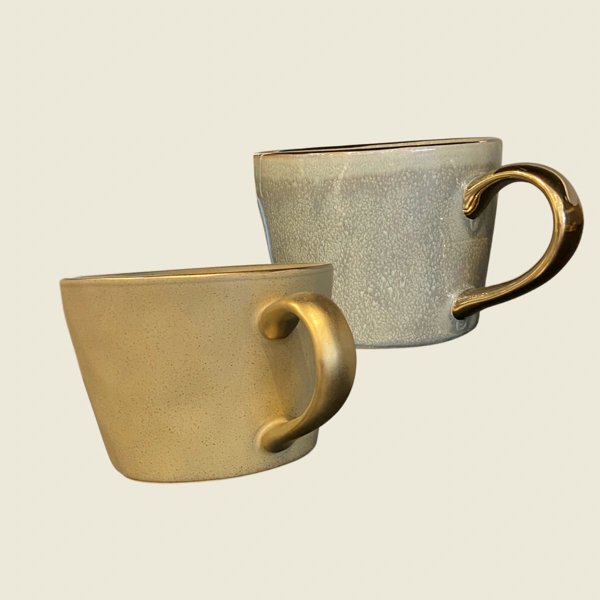 Coffee for Two Bundle – Ariel Mugs in Seamist & Oatmeal.