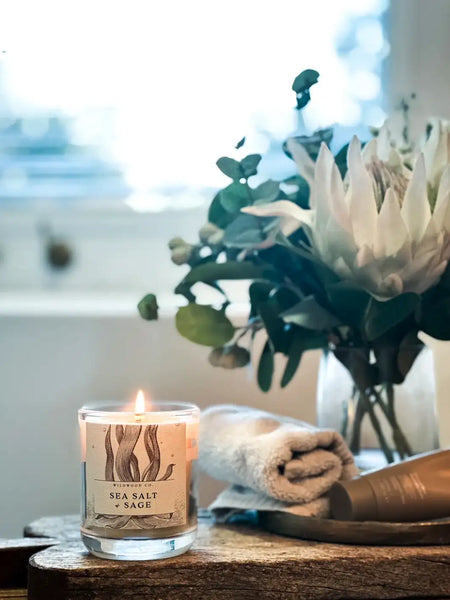 Wildwood Candle - Sea Salt + Sage