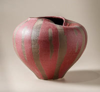Thumbnail for Seraphina Vase – Burgundy & Brown Stoneware