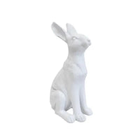 Thumbnail for Sitting Hare White Large decorative – home styling gift Australia – House of Dudley Adelaide