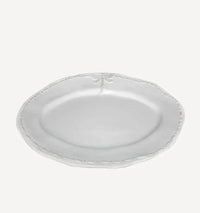 Thumbnail for Dragonfly Stoneware White Oval Platter Small | House of Dudley
