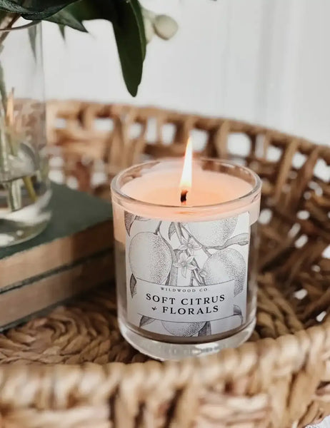 Wildwood Candle - Soft Citrus + Florals
